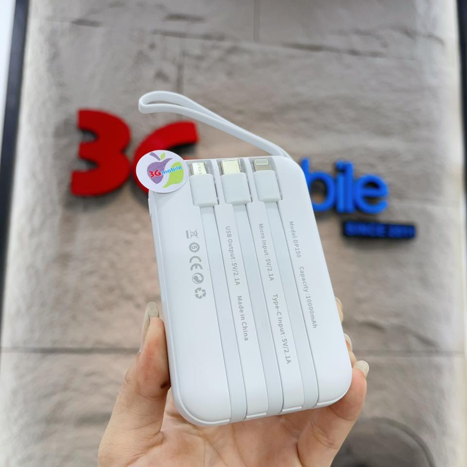 SẠC DỰ PHÒNG AKUS ( 3 CỔNG CHO MỌI ĐIỆN THOẠI)