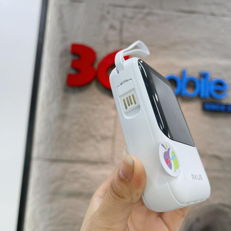 SẠC DỰ PHÒNG AKUS ( 3 CỔNG CHO MỌI ĐIỆN THOẠI)