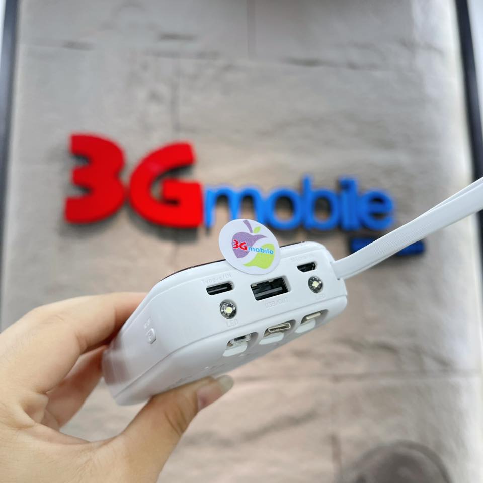 SẠC DỰ PHÒNG AKUS ( 3 CỔNG CHO MỌI ĐIỆN THOẠI)