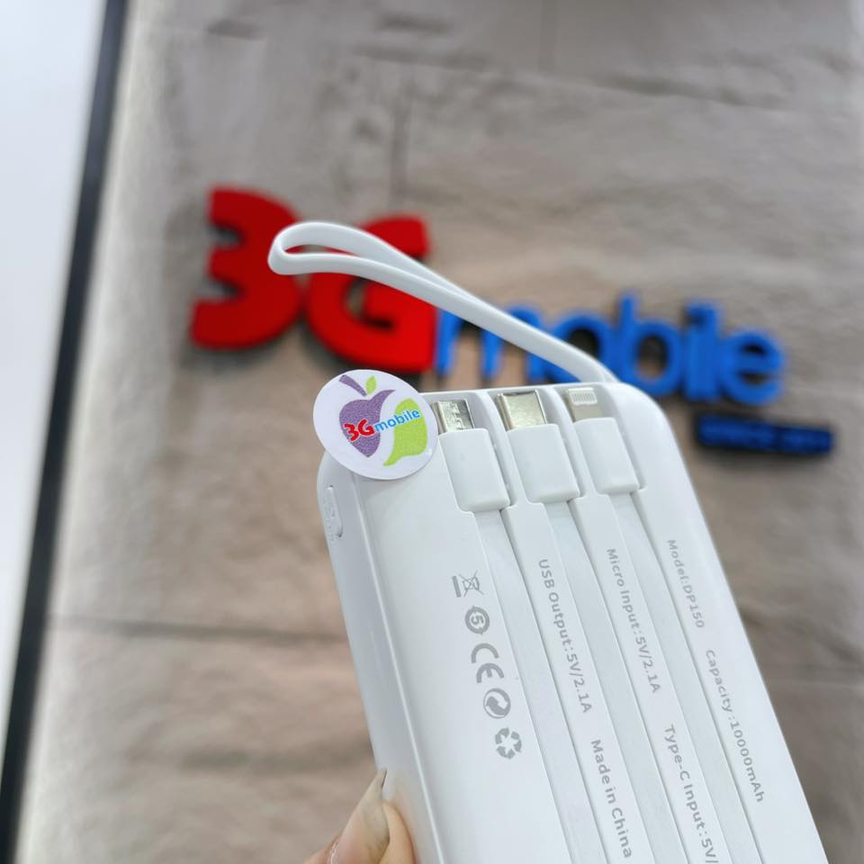 SẠC DỰ PHÒNG AKUS ( 3 CỔNG CHO MỌI ĐIỆN THOẠI)