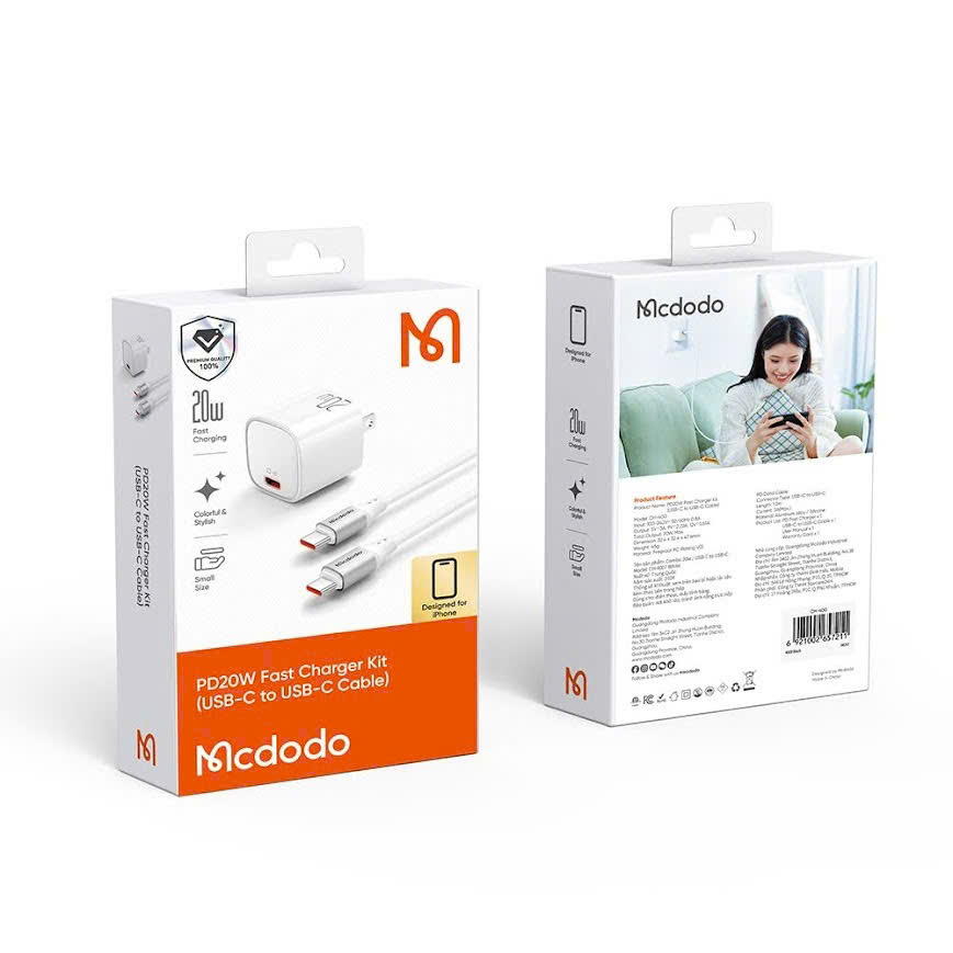 Bộ sạc nhanh MCDODO 20W