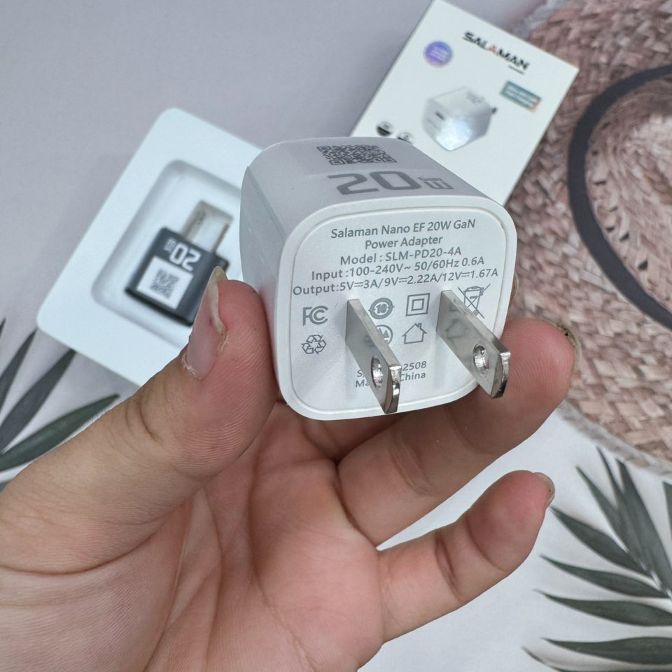 Cốc sạc nhanh Salaman 20W ( BẢO HÀNH 1 NĂM )