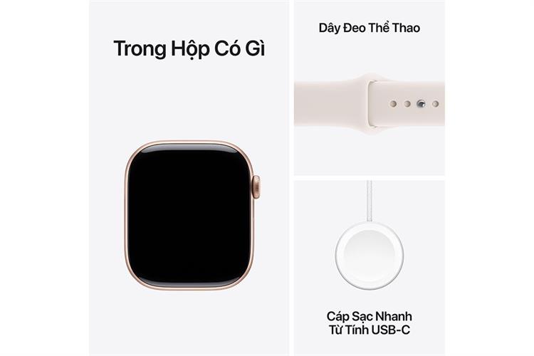 Apple Watch Series 11 GPS + Cellular 42mm viền nhôm dây thể thao