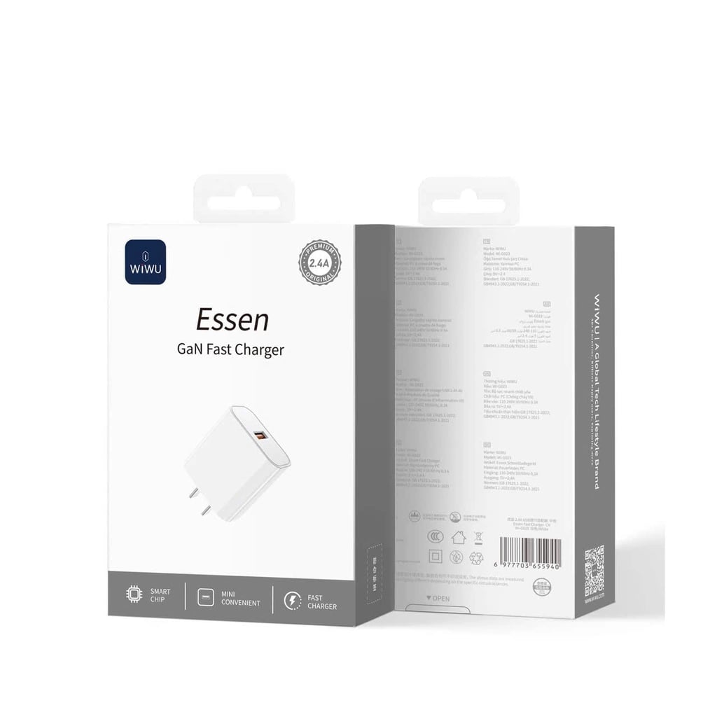 Cốc sạc chậm Wiwu Esen 2.4A ( Bảo hành 6 tháng )